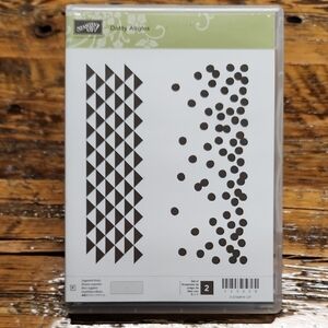 Stampin' Up! Dotty Angles Stamp Set - Black and White